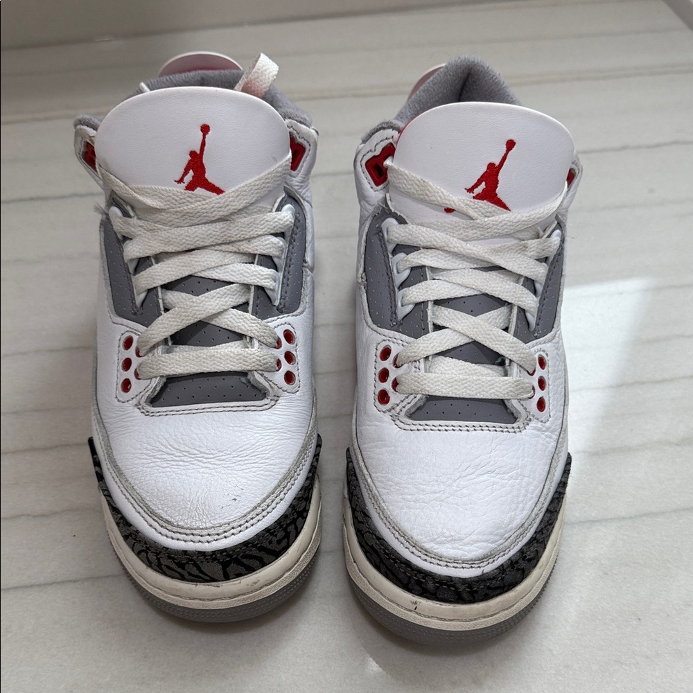Jordan 3 Fire reds… Kids White and Red Sneakers
